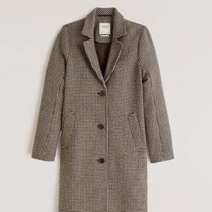 Abercrombie & Fitch Houndstooth Dad Coat